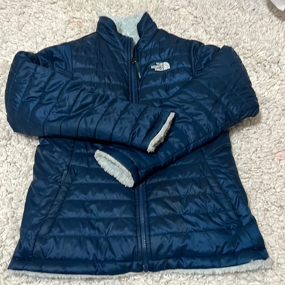 North face youth reversible winter coat